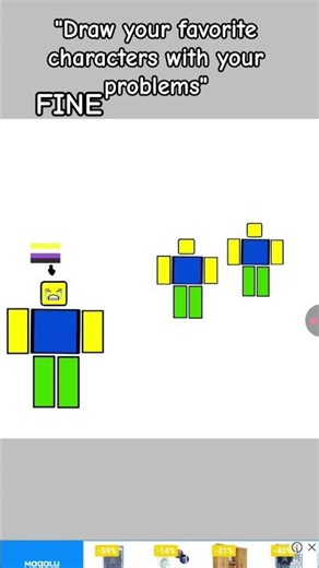 "Draw your favorite characters with your problems" #drawing #trend #genderdysphoria #nonbinary