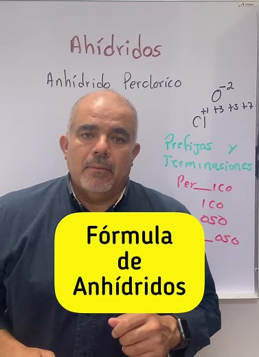 Fórmula de Anhídridos. #anhidridos #nomenclatura #quimicainorganica #explicandoquimica #clasesdequimica