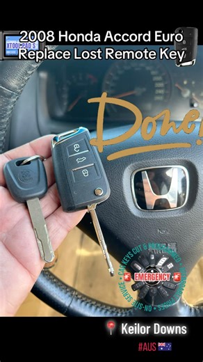 Replacing a lost remote key for a Honda Accord Euro in Keilor Downs, Victoria by Extra Car Keys.
