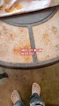 Daisy 201 BB Gun Pistol Test