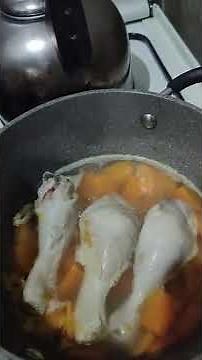 Cooking my viand for dinner