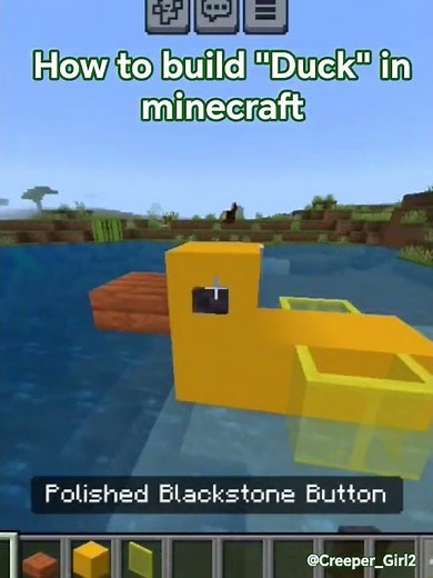 How to build 'Duck' in minecraft tutorial #minecraft #shorts