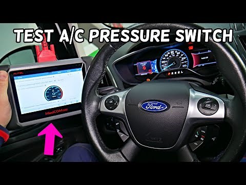 HOW TO TEST AC PRESSURE SWITCH ON FORD FUSION FOCUS ESCAPE EDGE C-MAX F150 FIESTA EXPLORER KUGA