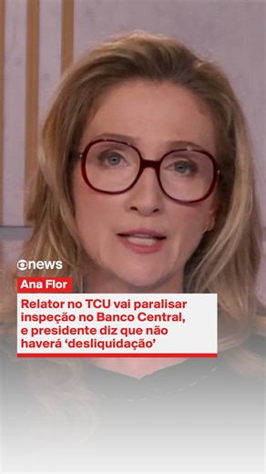 GloboNews on Instagram: "ECONOMIA – O ministro Jonathan de Jesus, relator do caso do Banco Master no Tribunal de Contas da União (TCU), decidiu paralisar o pedido de inspeção técnica no Banco Central do Brasil. A informação foi confirmada a @anaflorjornalista pelo presidente do TCU, Vital do Rêgo Filho, que afirmou também que não haverá revisão da decisão que decretou a liquidação do Banco Master. “Não vai haver desliquidação”, disse. Segundo Vital, ele retorna a Brasília na próxima segunda-feir