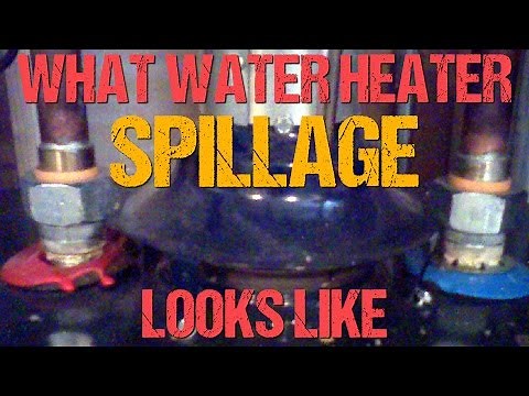 What Spillage Looks Like from a Water Heater