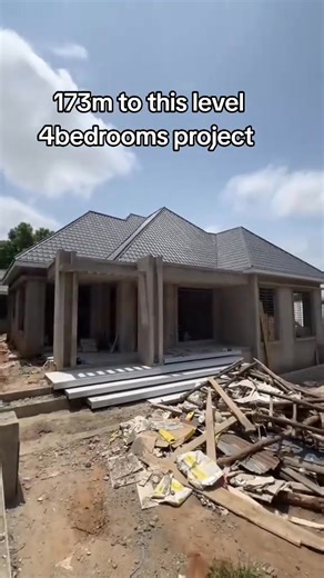 4bedrooms project from foundation to this level materials and labor cost 173milion if u want full finishit project between 350m to 380m | Smk Property Managers And Constructions ltd.