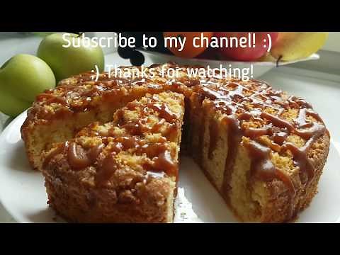 Irish Apple pie. Homemade cake easy and quick recipe.