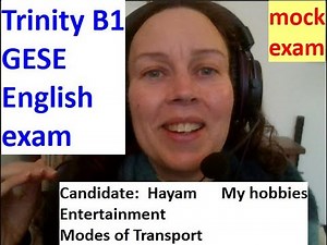 Trinity B1 English GESE exam Mock English Test Practice with Feedback UK SELT ILR