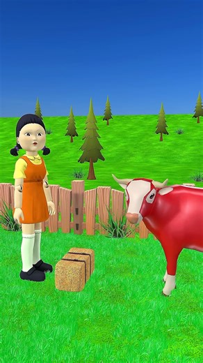 165K views · 768 reactions | Scary Teacher VS Squid Game Doll Feeds Funny Cow #shorts #roblox | Gaming Alien | Facebook