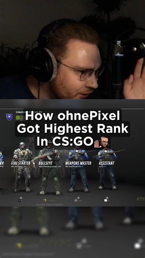 How ohnePixel Got Highest Rank in CS:GO (don't skip me this time please, this took 2 hours to do)