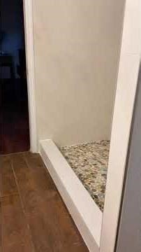 Large format tile shower finished-so sweet😊😁💎😍