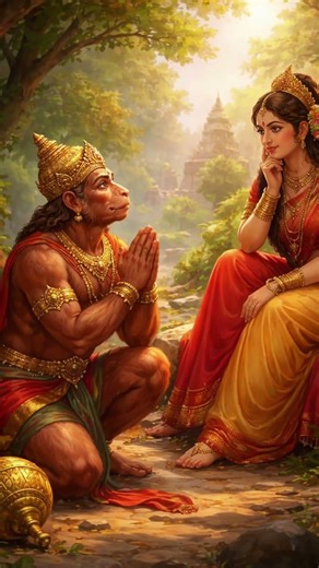 Hanuman talking with sita in ashoka vanam #hanuman #chagantipravachanalu #sita #ramayanam