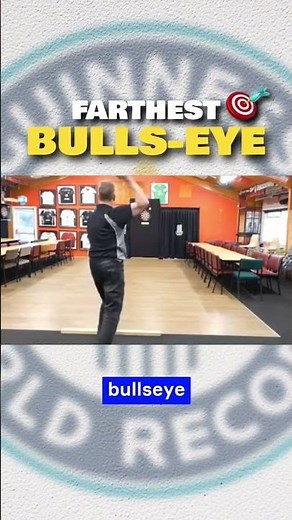 Darts WORLD RECORD for the Farthest Bulls Eye 🎯