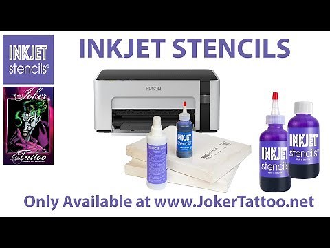 InkJet Stencil Ink Printer In Use