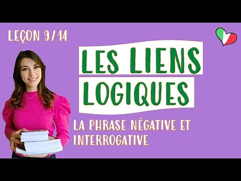 🇮🇹 Les liens logiques, la phrase négative et interrogative : cours d’italien pour débutants 9/14