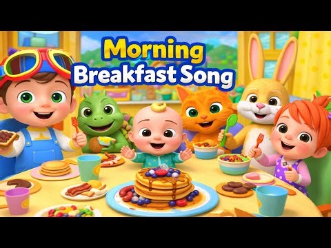 Morning Breakfast Song | Kids Breakfast Song | Pancakes Eggs Waffles | Fun Kids Nursery Rhymes