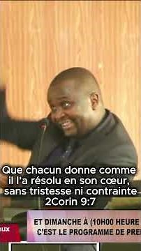Que chacun donne comme il l’a résolu en son cœur, sans tristesse ni contrain | Frère Salomon KAMANGO