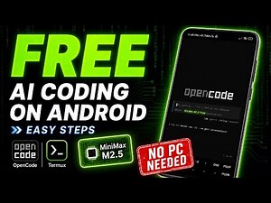 This FREE Powerful AI Coding Assistant Runs on Your Android Phone (No PC Needed)|MiniMax M2.5