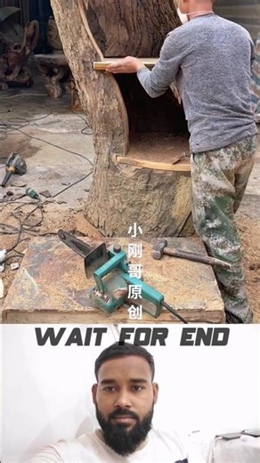 From Tree Trunk to Secret Cabinet 😲#trending #tree #cuttingskills #shorts #viralshorts