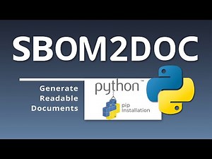 SBOM2DOC | Easily Export Your SBOMs into PDFs and Standardized Output!
