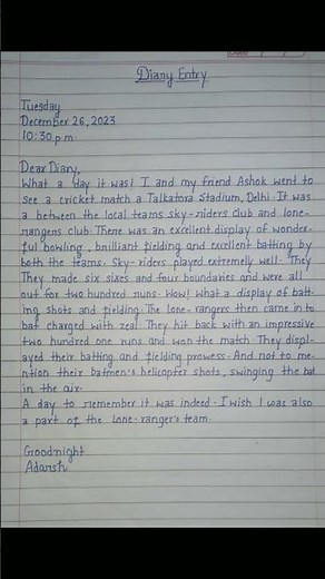 Diary entry format Class 9 || Diary entry format #english #writingskills