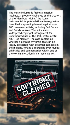 Reggaeton Stars Sued Over 'Dembow Riddim' Copyright Infringement