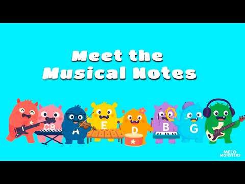 🎵 MELO MONSTERS –🎵 The 7 Notes |🎹 Learn the Musical Notes | Original Song for Kids. 🎵