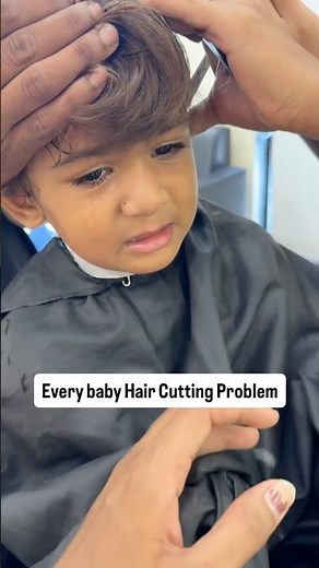😂 Cute Baby Crying During Haircut | Every Parent’s Real Struggle #baby #haircut #funnymoments