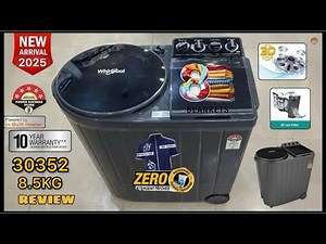 Whirlpool 8.5Kg Semi Automatic Washing Machine Review 2025 | Whirpool Ace Turbo Dry Extra 30352 Demo
