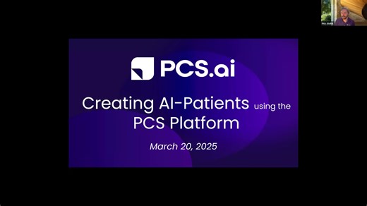PCS Webinar 2025: Creating AI-Patients using PCS Spark