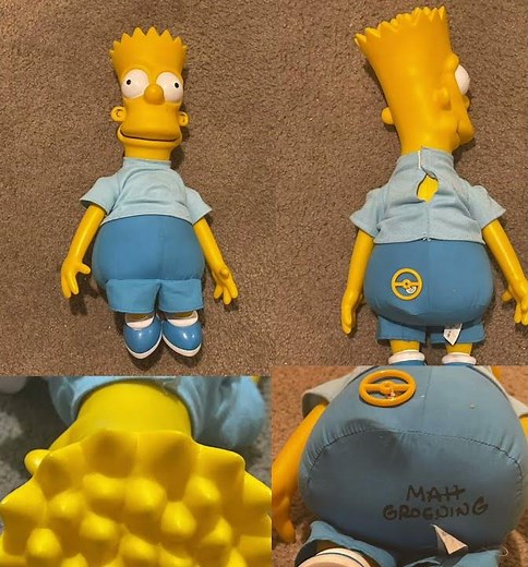 1990 Dan Dee Bart Simpson 18’ pull string toy all lines #DanDee #thesimpsons #vintage #OldSimpsons