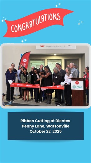 Congratulations to Dientes Community Dental Care! Together, we're moving the needle on health equity and affordable access to dental care in #SantaCruzCounty. 🎉🦷 On October 22, County teams proudly joined Dientes to celebrate the grand opening of their second Watsonville clinic, expanding care for south county residents. We are grateful for our continued partnership with Dientes, connecting our Health Center patients to high-quality, affordable dental care across both locations. With this new 