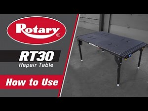 Rotary RT30 Repair Table: How to Use