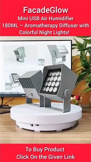 Mini USB Air Humidifier |180ML – Aromatherapy Diffuser |with Colorful Night Lights!