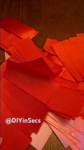 "🌸 How to Make Perfect Ribbon Flower Petals – Easy DIY! 🎀✨