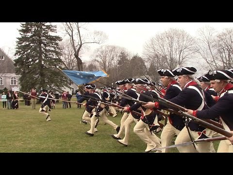 The Old Guard Drill Display in Lexington, Patriot's Day 2018