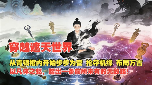 穿越遮天世界，从青铜棺内开始，步步为营，抢夺机缘，结交强者，杀伐果断，布局万古，他要以凡体之躯，踏出一条前所未有的无敌路！