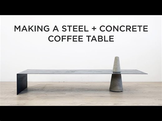 Making a Steel and Concrete Coffee Table