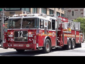 FDNY Tower Ladder 12 Responding