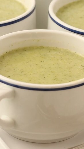 There's nothing quite like homemade soup, and this creamy broccoli soup really delivers. It takes less than 30 minutes to make and it has a delicious creamy texture, yet is dairy-free. Get the recipe: bit.ly/3GViaxR | Martha Stewart