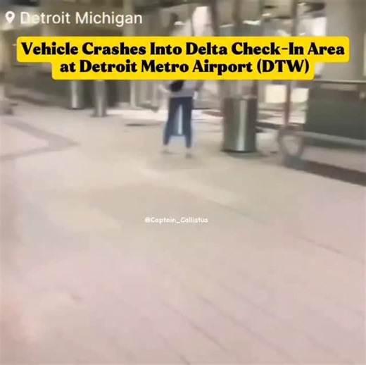 DETROIT METRO AIRPORT CRASH | DTW BREAKING NEWS A vehicle crashed into the Delta Air Lines check-in area at Detroit Metropolitan Wayne County Airport (DTW) in Detroit, Michigan, USA on January 23, 2026, at approximately 7:30 PM EST. Airport police responded immediately and the driver was taken into custody. Emergency responders treated several individuals at the scene, while authorities confirmed no major injuries. The incident caused temporary disruption inside the McNamara Terminal, with inves