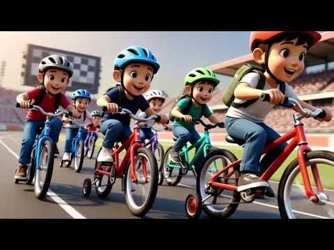 Cocomelon Style Vehicles Song for Kids | Car Bus Train Song | Nursery Rhymes | Kids Learning Video