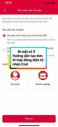 Hướng dẫn tạo đơn Viettelpost và kí hợp đồng điện tử