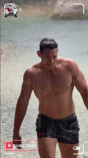 Muscular & Handsome Bodybuilder Swimming #youtubeshorts #shorts