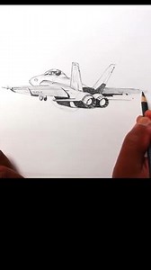 Drawing an F/A 18 HORNET (Top Gun Maverick) #shorts #topgun