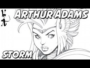 Arthur Adams drawing Storm - Queen of Asgard
