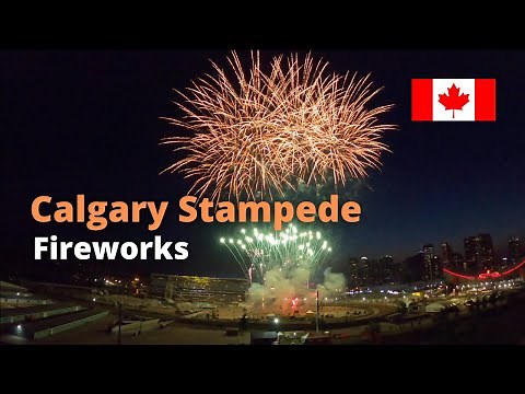 Calgary Stampede Fireworks | Best Fireworks in Canada | GREATEST OUTDOOR SHOW - Rodeo | 2021 | GoPro