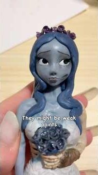 Emily/Corpse Bride Part 2!/Final (In shop now!) #claycrafts #doll #figurine #clayart #claydoll