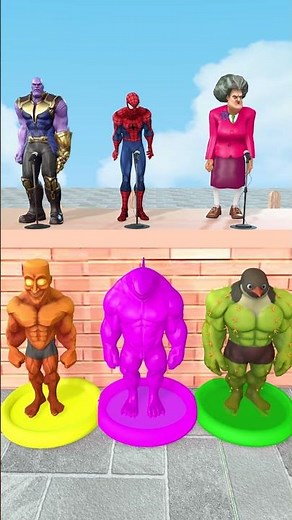 Coloring Challenge for Brainrot Character - Help Spiderman #brainrot #spiderman #scaryteacher3d