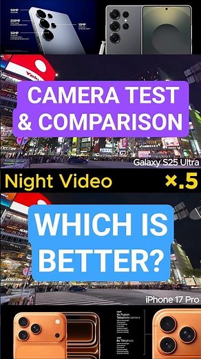iPhone 17 Pro VS. Galaxy S25 Ultra Camera Test #iphone #apple #samsung #camera #smartphone #shorts